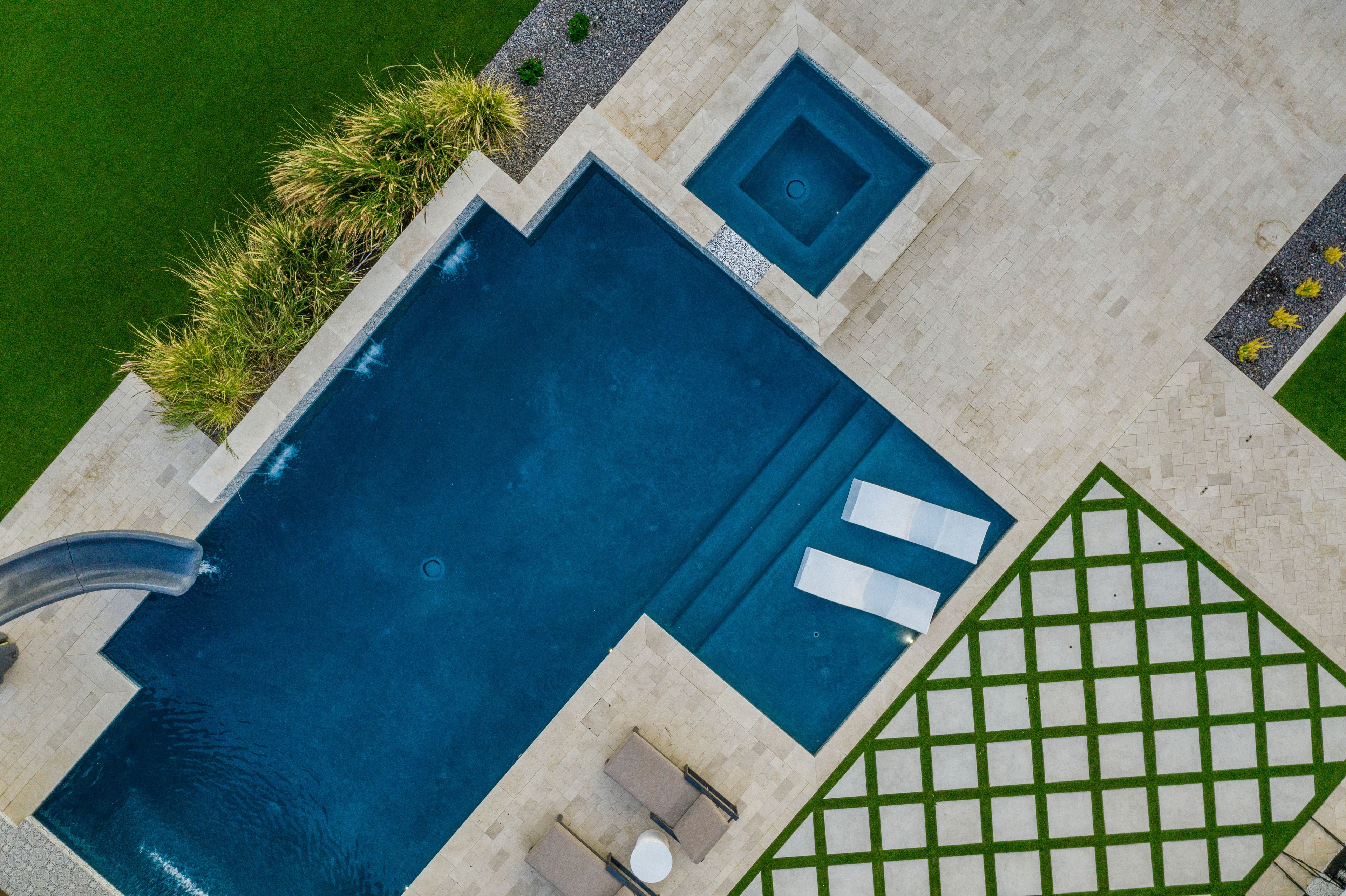 Custom Pool & Travertine Deck in Peoria, AZ